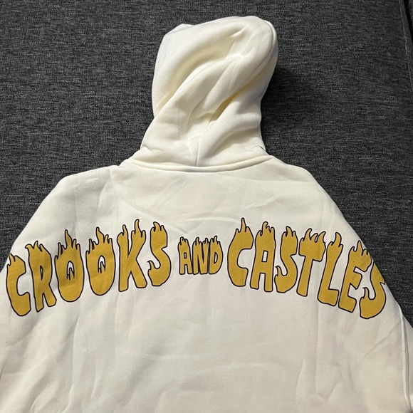 Crooks & Castles Hoodie Mens Medium Oversize Robbing Hotrod Graphic 2000s‎ - Picture 8 of 16